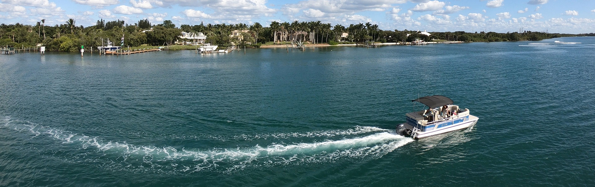 Bird's Eye View of Beach Water Sports Pontoon